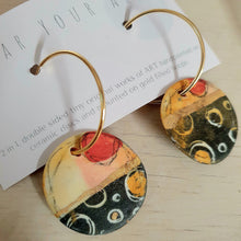Load image into Gallery viewer, Double sided 'Wear Your Art' Drop Earrings