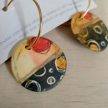 Load image into Gallery viewer, Double sided 'Wear Your Art' Drop Earrings