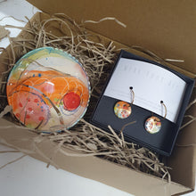 Load image into Gallery viewer, Double sided 'Wear Your Art' Drop Earrings
