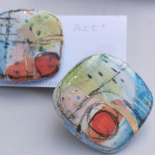 Load image into Gallery viewer, 'Wear Your Art' ceramic Brooch.