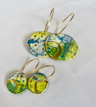 Load image into Gallery viewer, Double sided 'Wear Your Art' Drop Earrings