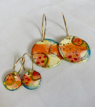 Load image into Gallery viewer, Double sided 'Wear Your Art' Drop Earrings
