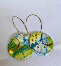 Load image into Gallery viewer, Double sided 'Wear Your Art' Drop Earrings