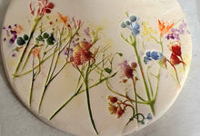 Load image into Gallery viewer, Floral Pottery Plaque workshop