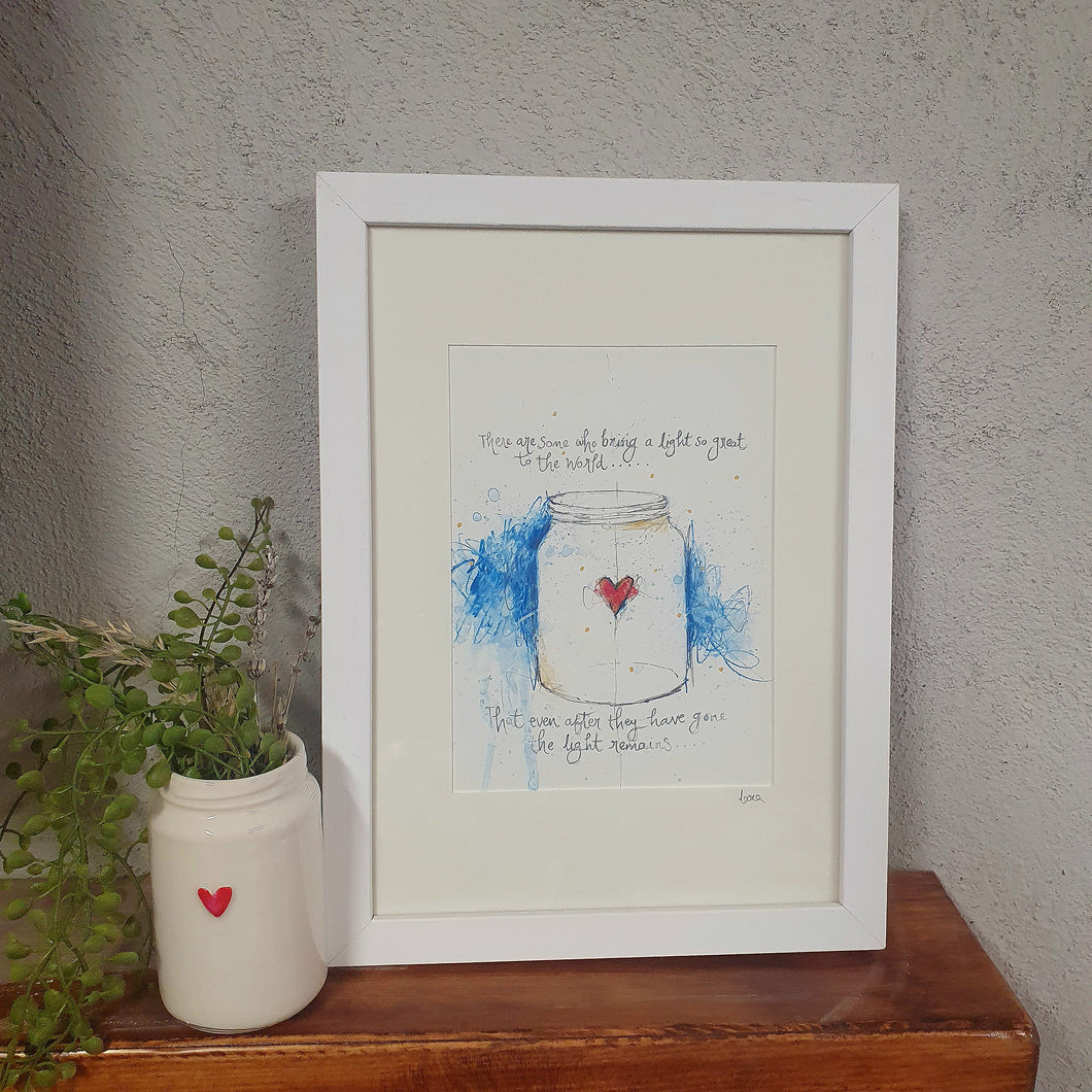 Memory Light framed print.