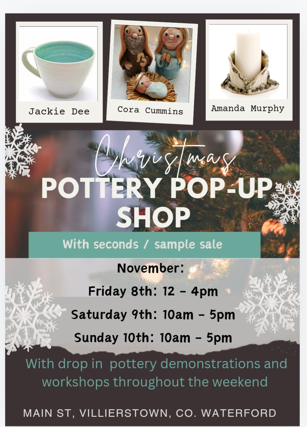 Christmas Pottery Pop Up Shop