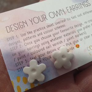 Paint your own Spring decorations / Earrings
